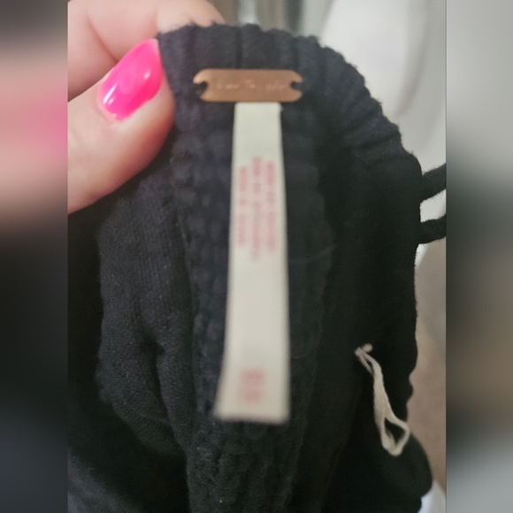 FREE PEOPLE At Leisure Midi One Shoulder Cotton/linen Dress In Black. XS - Picture 7 of 16